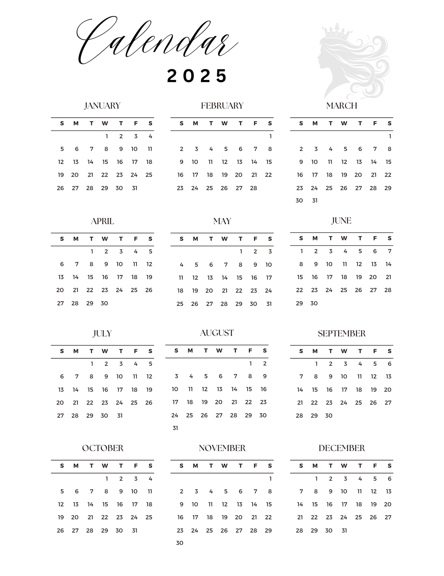 Boss Lady Planner & Calendar:2025